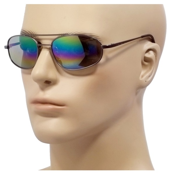 Rainbow Classic Aviator Retro Polarized Sunglasses - Picture 1 of 3